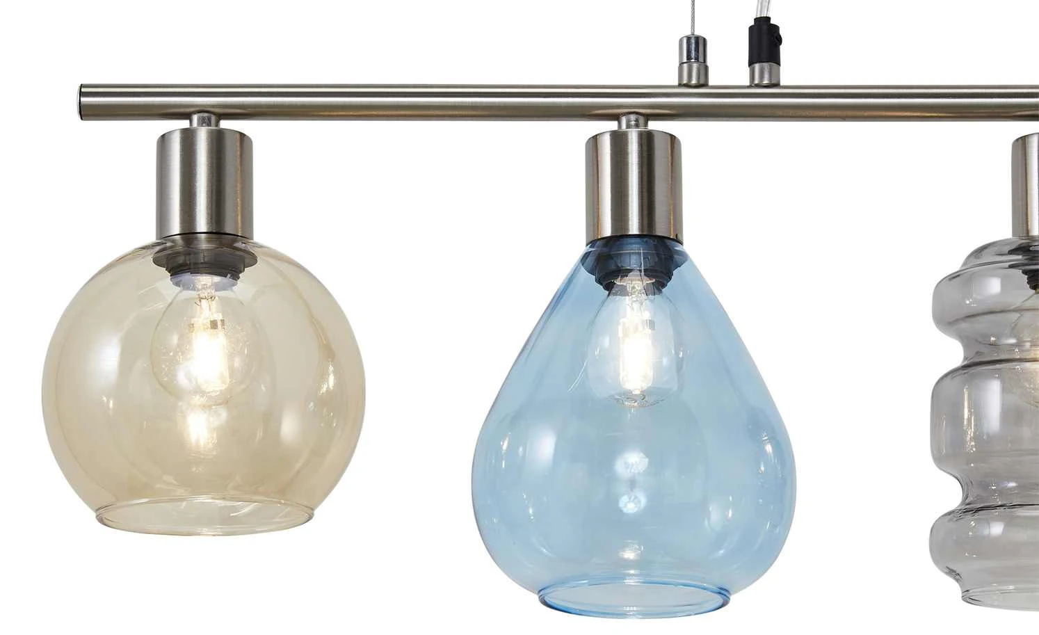 Pendelleuchte, 5-flammig mit verschiedenen Schirmen 9 Pendelleuchte, 5-flammig mit verschiedenen Schirmen – Bild 9