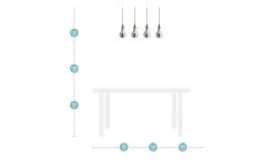 HOME STORY Pendelleuchte, 4-flammig -Innenleuchten Verkaufsladen 10689333 5 202202242232