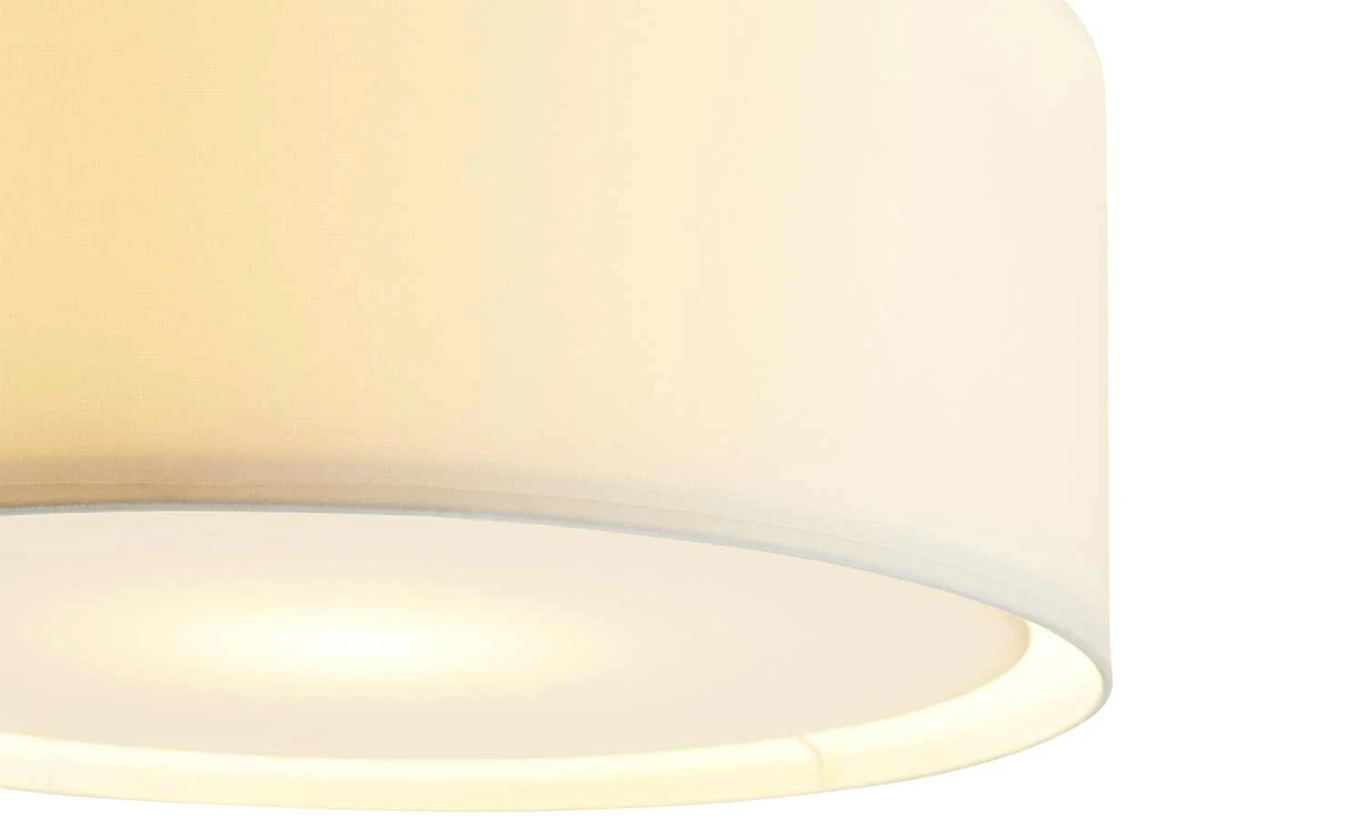 Stoffdeckenleuchte, 1-flammig weiß 3 Stoffdeckenleuchte, 1-flammig weiß – Bild 3