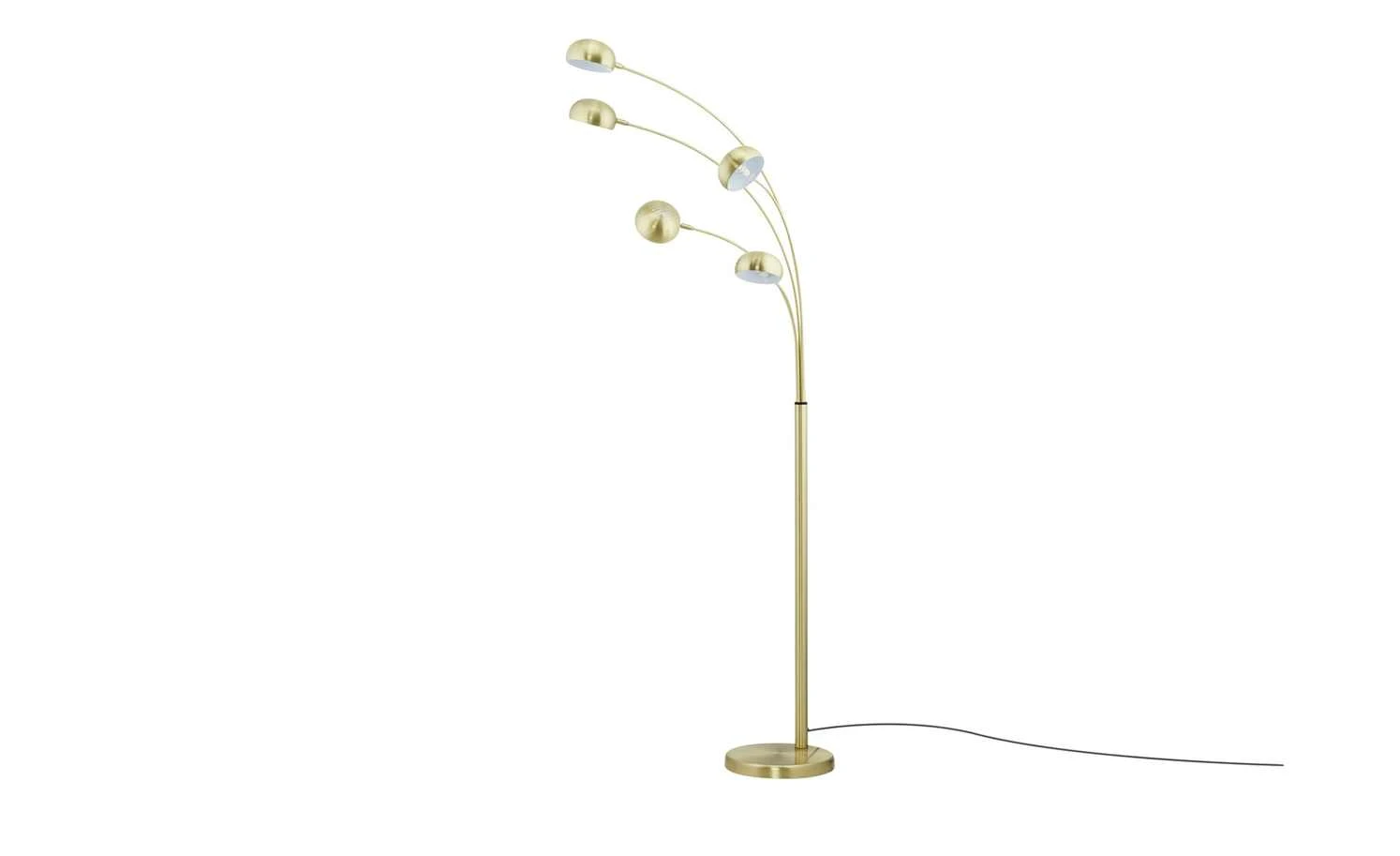 HOME STORY Bogenleuchte, 5-flammig, Messing-matt 3 HOME STORY Bogenleuchte, 5-flammig, Messing-matt – Bild 3