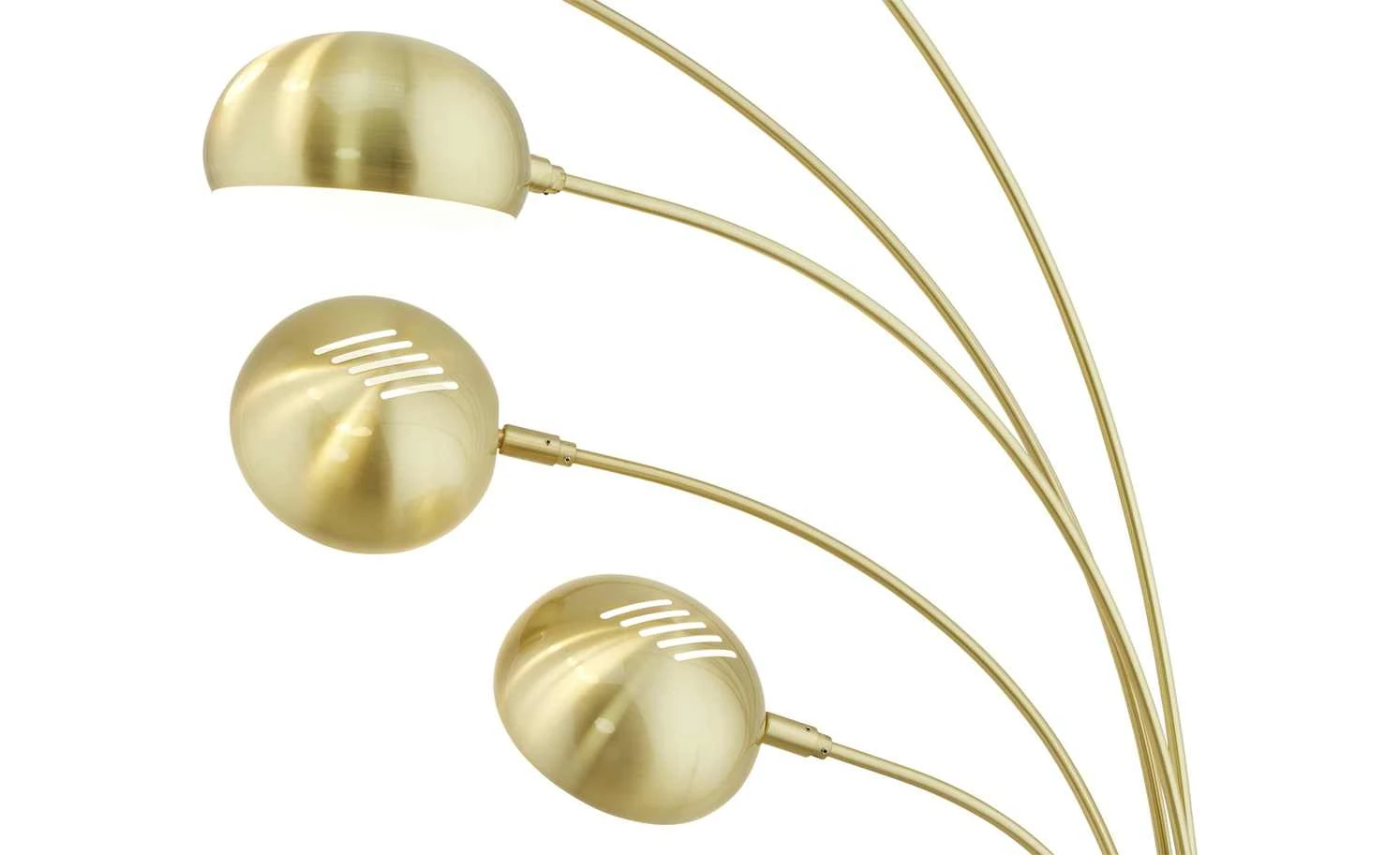 HOME STORY Bogenleuchte, 5-flammig, Messing-matt 9 HOME STORY Bogenleuchte, 5-flammig, Messing-matt – Bild 9