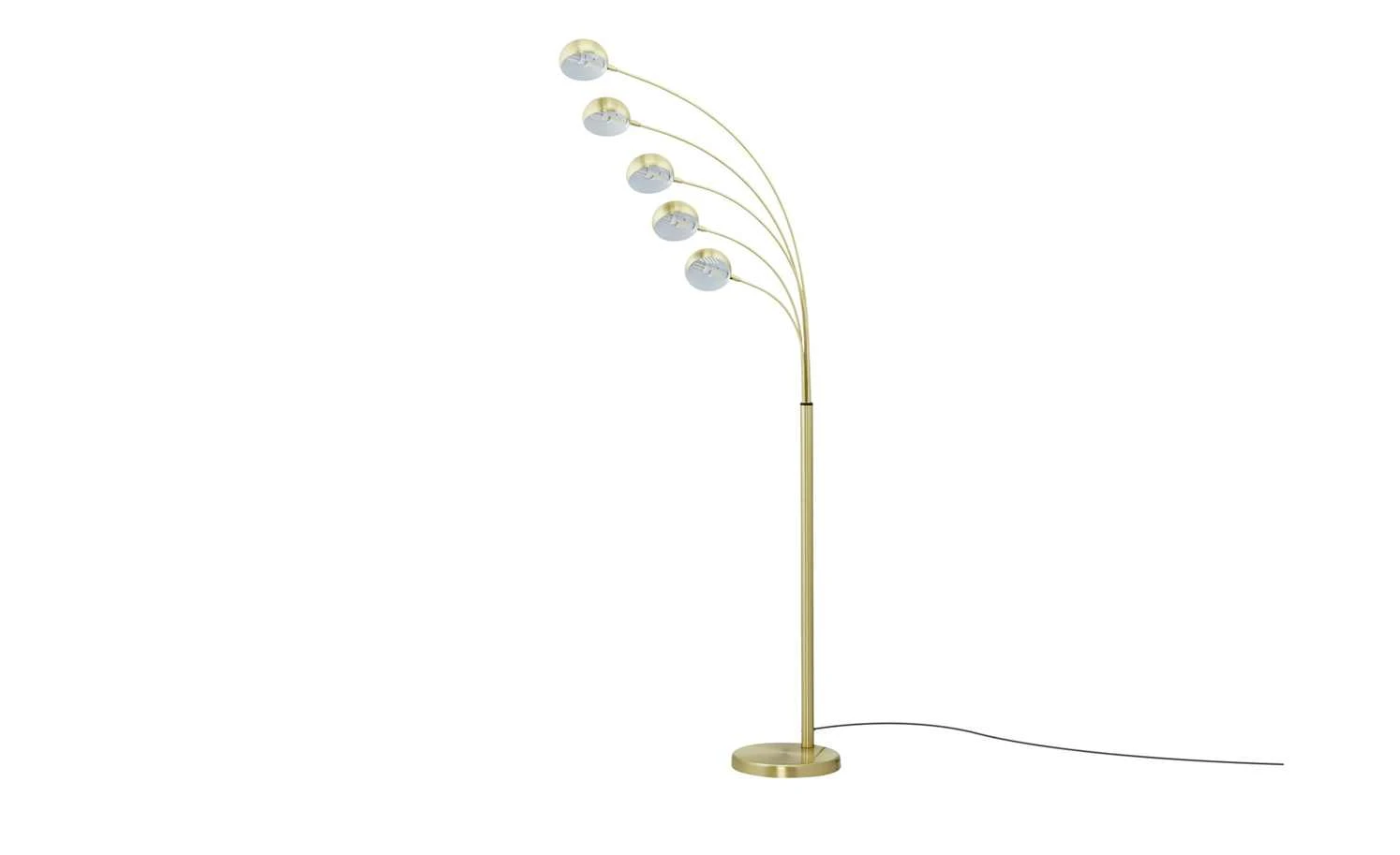 HOME STORY Bogenleuchte, 5-flammig, Messing-matt 6 HOME STORY Bogenleuchte, 5-flammig, Messing-matt – Bild 6