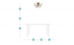 KHG LED-Deckenleuchte, goldfarben mit Kristall -Innenleuchten Verkaufsladen 10689452 3 202106211241