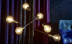 Wofi Pendelleuchte, 6-flammig, schwarz / goldfarben 14 Wofi Pendelleuchte, 6-flammig, schwarz / goldfarben -Innenleuchten Verkaufsladen 10689698 3 201902151059