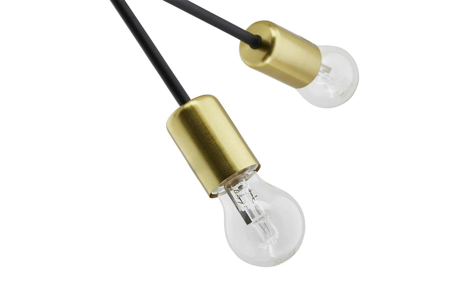 Wofi Pendelleuchte, 6-flammig, schwarz / goldfarben 8 Wofi Pendelleuchte, 6-flammig, schwarz / goldfarben – Bild 8