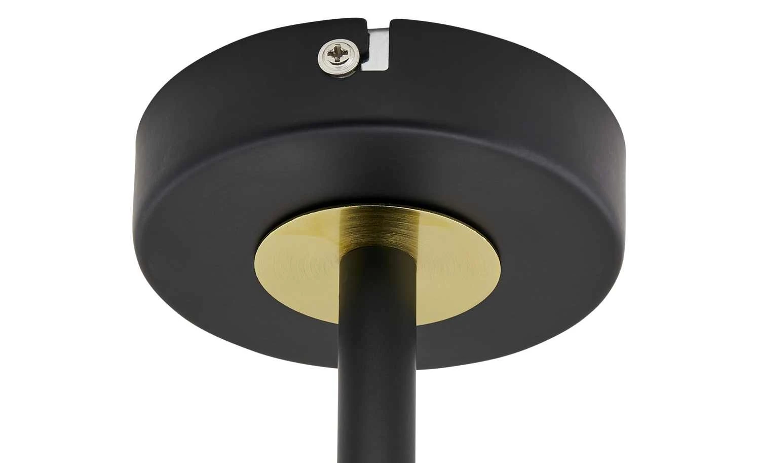 Wofi Pendelleuchte, 6-flammig, schwarz / goldfarben 9 Wofi Pendelleuchte, 6-flammig, schwarz / goldfarben – Bild 9