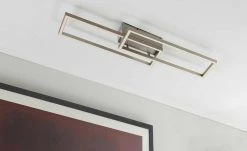 Paul Neuhaus LED-Deckenleuchte, 2-flammig, Nickel-matt