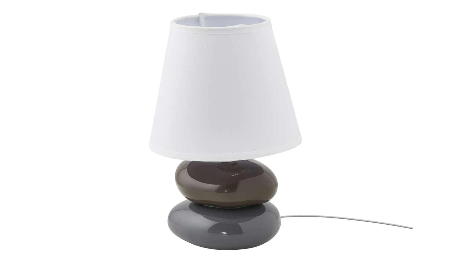 KHG Keramik-Tischleuchte, Braun-Grau 4 KHG Keramik-Tischleuchte, Braun-Grau – Bild 4