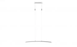 Fischer-Honsel LED-Pendelleuchte, Nickel-matt/ Glas gebogen -Innenleuchten Verkaufsladen 10689922 2 202109171234