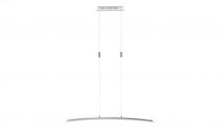 Fischer-Honsel LED-Pendelleuchte, Nickel-matt/ Glas gebogen -Innenleuchten Verkaufsladen 10689922 4 202109171234