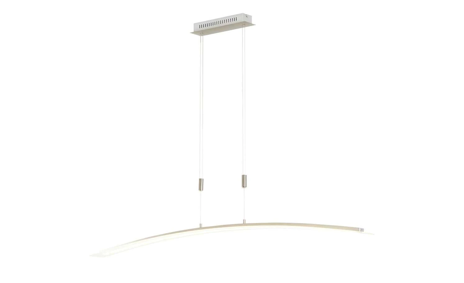 Fischer-Honsel LED-Pendelleuchte, Nickel-matt/Glas gebogen 13 Fischer-Honsel LED-Pendelleuchte, Nickel-matt/Glas gebogen – Bild 13