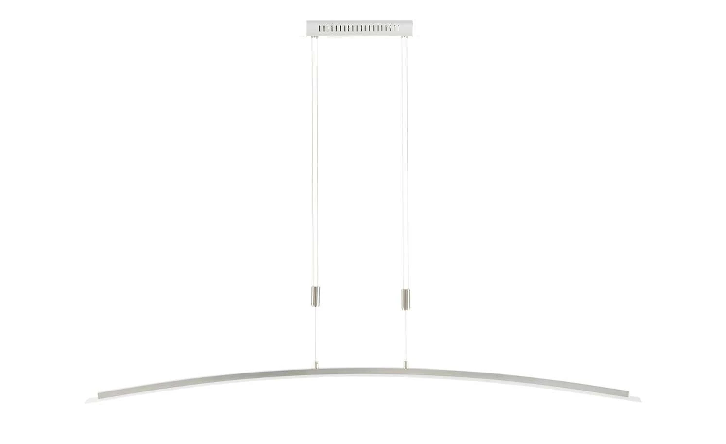 Fischer-Honsel LED-Pendelleuchte, Nickel-matt/Glas gebogen 7 Fischer-Honsel LED-Pendelleuchte, Nickel-matt/Glas gebogen – Bild 7