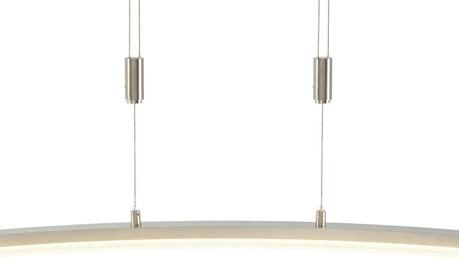 Fischer-Honsel LED-Pendelleuchte, Nickel-matt/Glas gebogen 9 Fischer-Honsel LED-Pendelleuchte, Nickel-matt/Glas gebogen – Bild 9