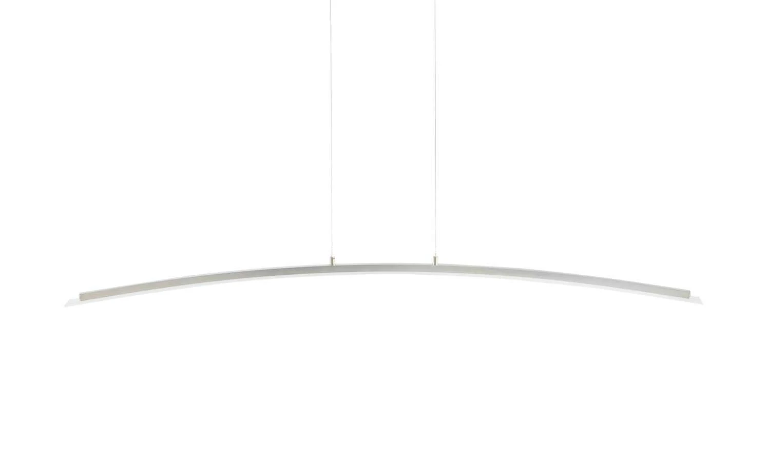 Fischer-Honsel LED-Pendelleuchte, Nickel-matt/Glas gebogen 4 Fischer-Honsel LED-Pendelleuchte, Nickel-matt/Glas gebogen – Bild 4