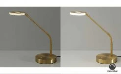 Fischer-Honsel LED-Schreibtischleuchte, Messing-matt mit Dimmer -Innenleuchten Verkaufsladen 10689927 1 202104291236