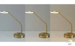 Fischer-Honsel LED-Schreibtischleuchte, Messing-matt mit Dimmer -Innenleuchten Verkaufsladen 10689927 2 202104291236