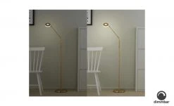 Fischer-Honsel LED-Leseleuchte, Messing-matt mit Dimmer -Innenleuchten Verkaufsladen 10689928 3 202104301233