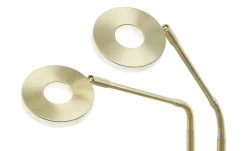 Fischer-Honsel LED-Leseleuchte, 2-flammig, Messing-matt mit Dimmer -Innenleuchten Verkaufsladen 10689929 5 202104162236