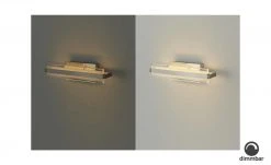 Fischer-Honsel LED-Wandleuchte, Nickel matt mit Dimmer