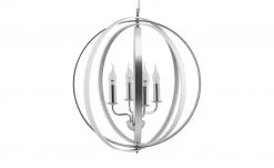 Trio Kronleuchter, 4-flammig chromfarben mit Strass