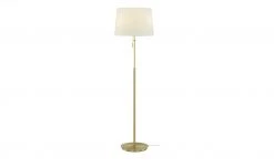 Trio Stehleuchte, 3-flammig, Messing-matt, Stoffschirm weiß | Goldfarben -Innenleuchten Verkaufsladen 11680028 6 202103052235