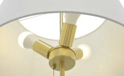 Trio Stehleuchte, 3-flammig, Messing-matt, Stoffschirm weiß | Goldfarben -Innenleuchten Verkaufsladen 11680028 7 202103052235