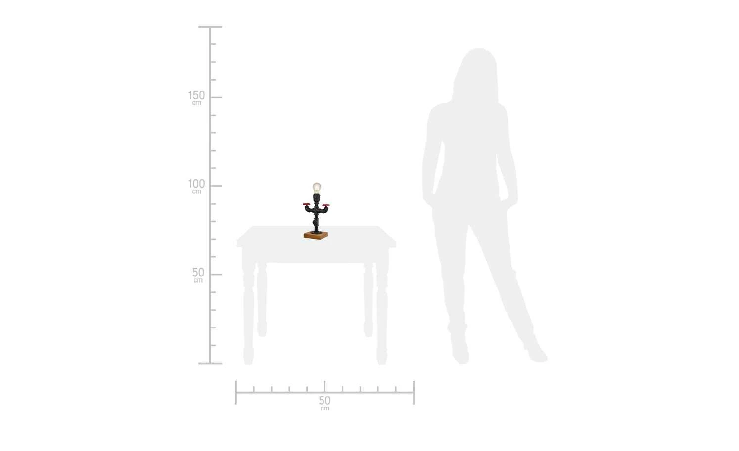 HOME STORY Tischleuchte, 1-flammig `Leitung´ 7 HOME STORY Tischleuchte, 1-flammig `Leitung´ – Bild 7