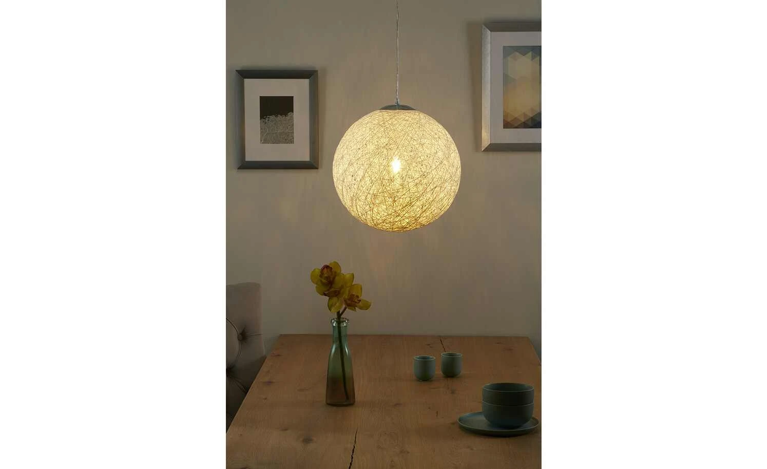 for friends Pendelleuchte, 1-flammig, Kunststoffkugel weiß 1 for friends Pendelleuchte, 1-flammig, Kunststoffkugel weiß