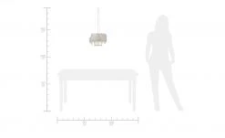 HOME STORY Pendelleuchte, 1-flammig, mit Federn und Glasbehang -Innenleuchten Verkaufsladen 11680418 10 202106092233