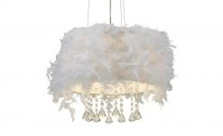 HOME STORY Pendelleuchte, 1-flammig, mit Federn und Glasbehang -Innenleuchten Verkaufsladen 11680418 8 202106092233