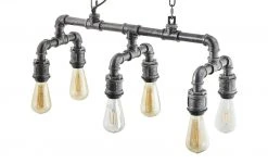 HOME STORY Pendelleuchte, 6-flammig, Schwarz -Innenleuchten Verkaufsladen 11680436 8 202012281333