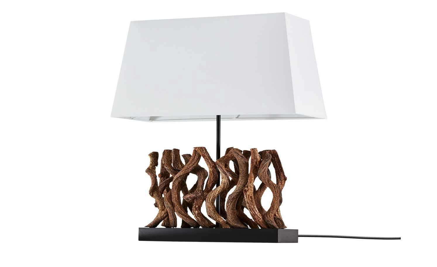 HOME STORY Tischleuchte, 1-flammig mit Holzdekor 5 HOME STORY Tischleuchte, 1-flammig mit Holzdekor – Bild 5