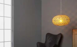 KHG Pendelleuchte, 1-flammig, nickel-matt/ holz -Innenleuchten Verkaufsladen 11680472 3 201911042249