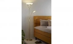 KHG LED-Deckenfluter, 2-flammig, messing-matt | Messing matt