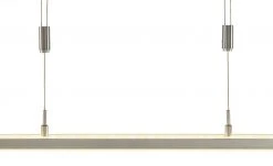 Fischer-Honsel LED-Pendelleuchte, Nickel-matt mit Dimmer -Innenleuchten Verkaufsladen 11680532 9 202109171234