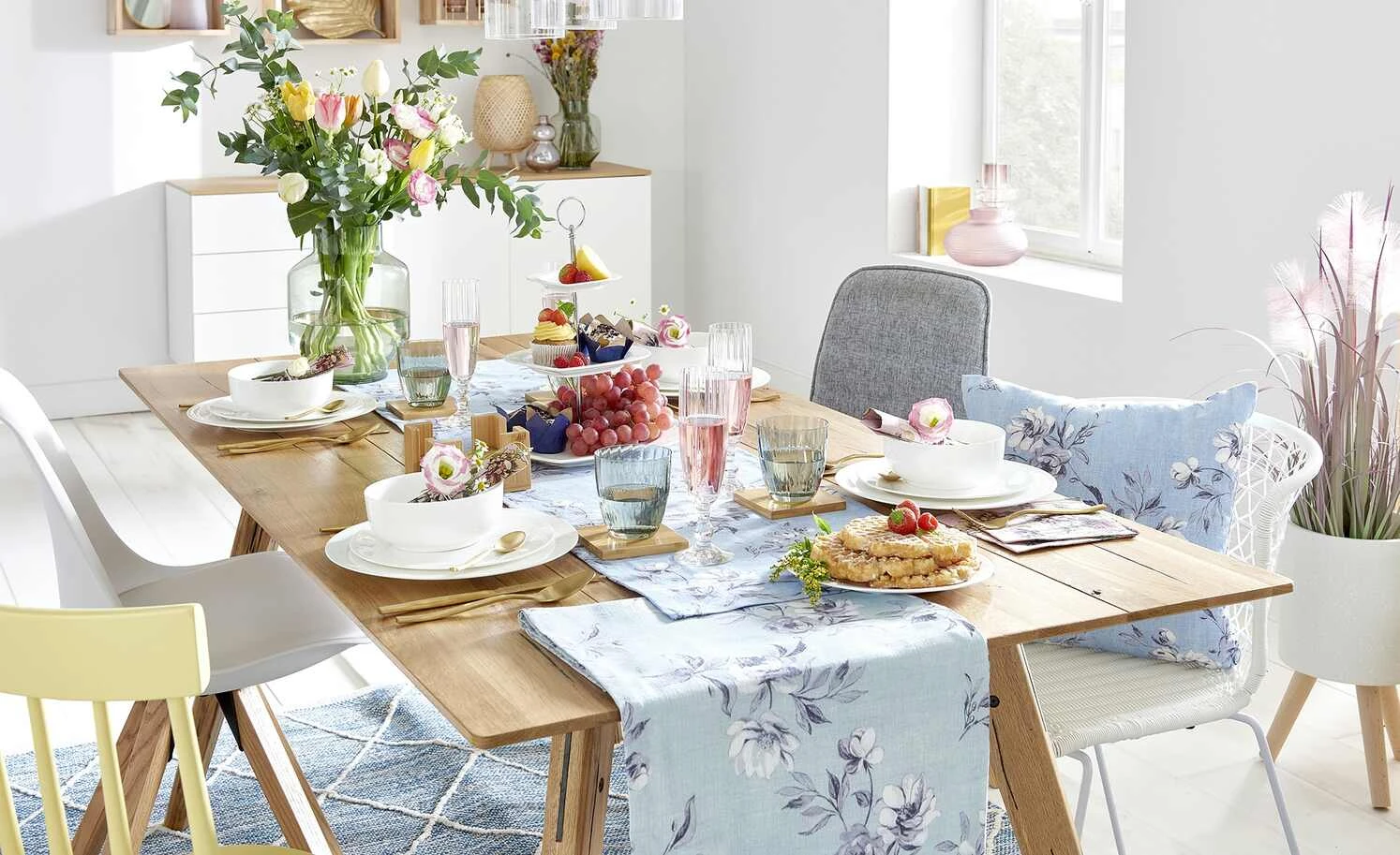 HOME STORY Tischleuchte, 1-flammig, Bambusoptik 2 HOME STORY Tischleuchte, 1-flammig, Bambusoptik – Bild 2