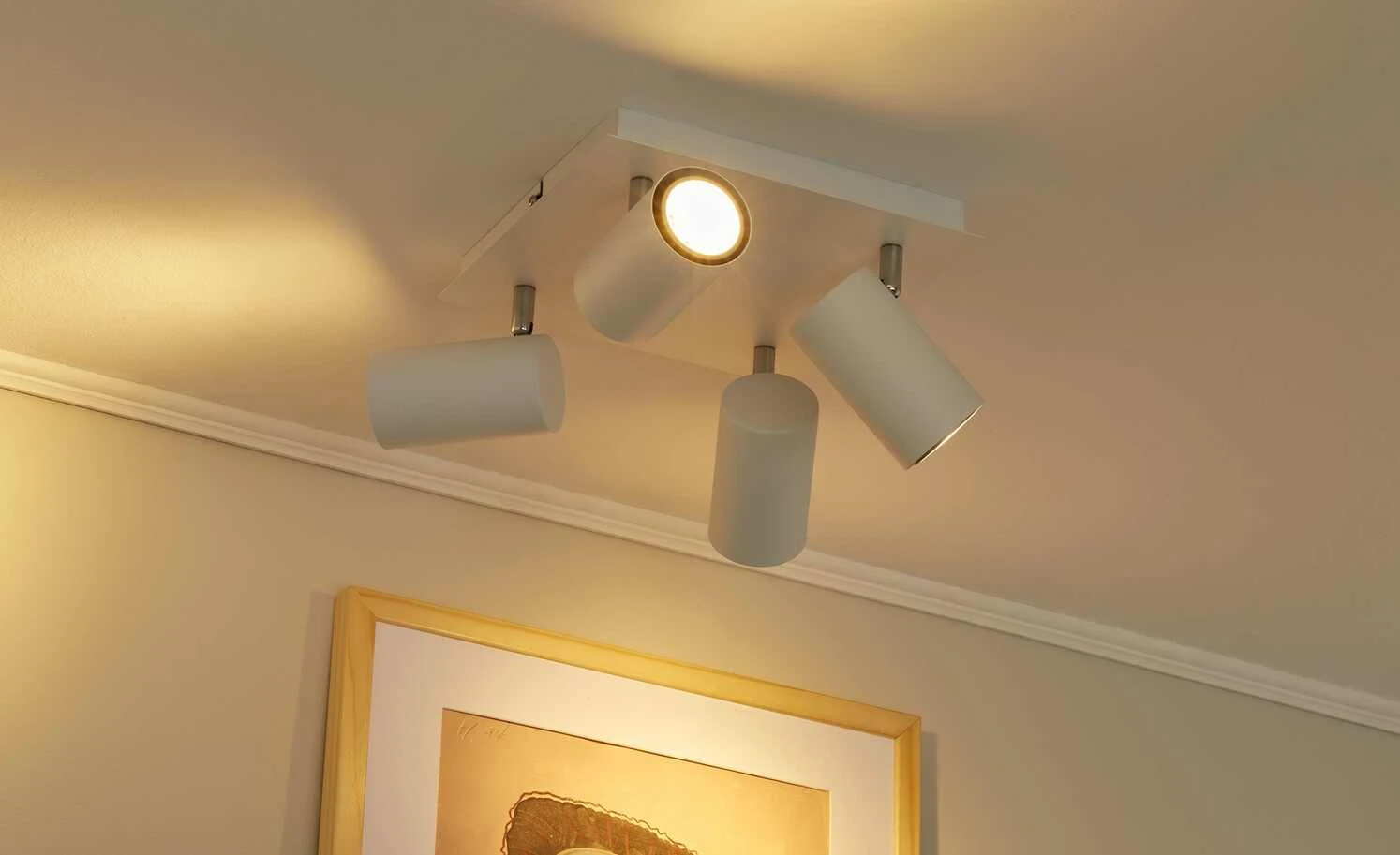 Trio Deckenspot, 4-flammig, weiß 1 Trio Deckenspot, 4-flammig, weiß