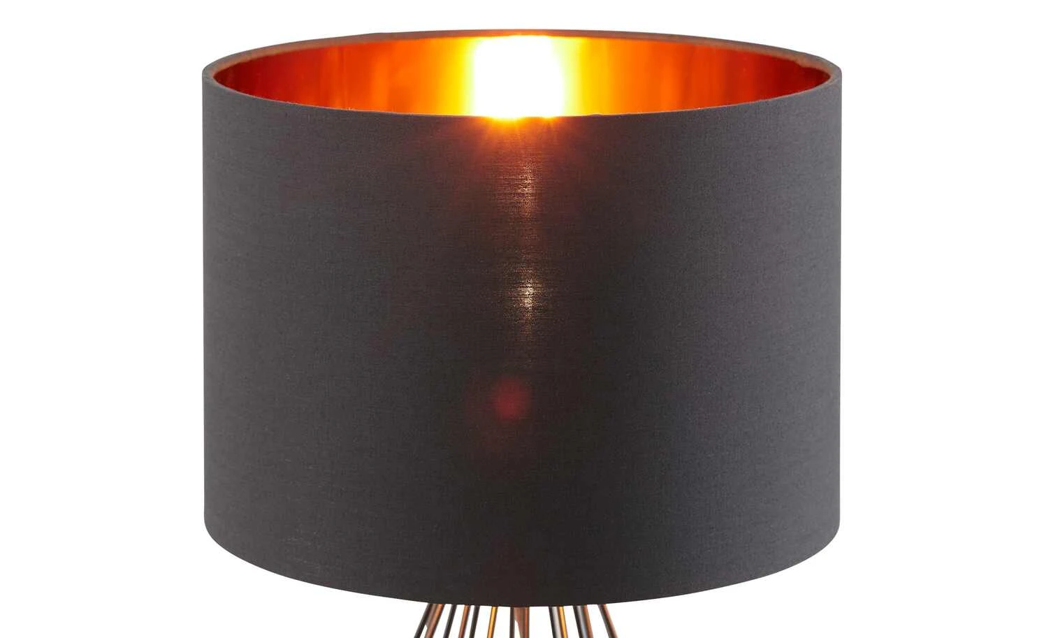 KHG Tischleuchte, 1-flammig, Schwarz / goldfarben 6 KHG Tischleuchte, 1-flammig, Schwarz / goldfarben – Bild 6