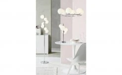 Meisterleuchten Tischleuchte, 3-flammig, mit Glaskugeln