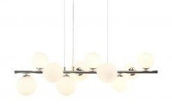 Meisterleuchten Pendelleuchte, 10-flammig, ´gerade´mit Glaskugeln -Innenleuchten Verkaufsladen 11680624 7 202202242232