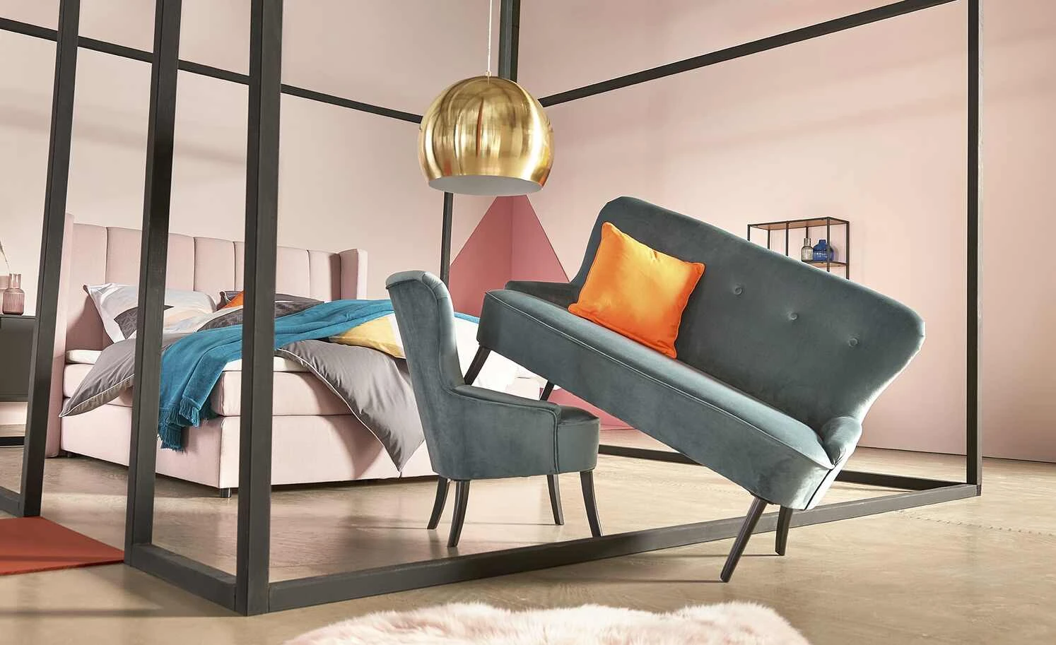 HOME STORY Pendelleuchte, 1-flammig, messingfarben | Goldfarben 10 HOME STORY Pendelleuchte, 1-flammig, messingfarben | Goldfarben – Bild 10