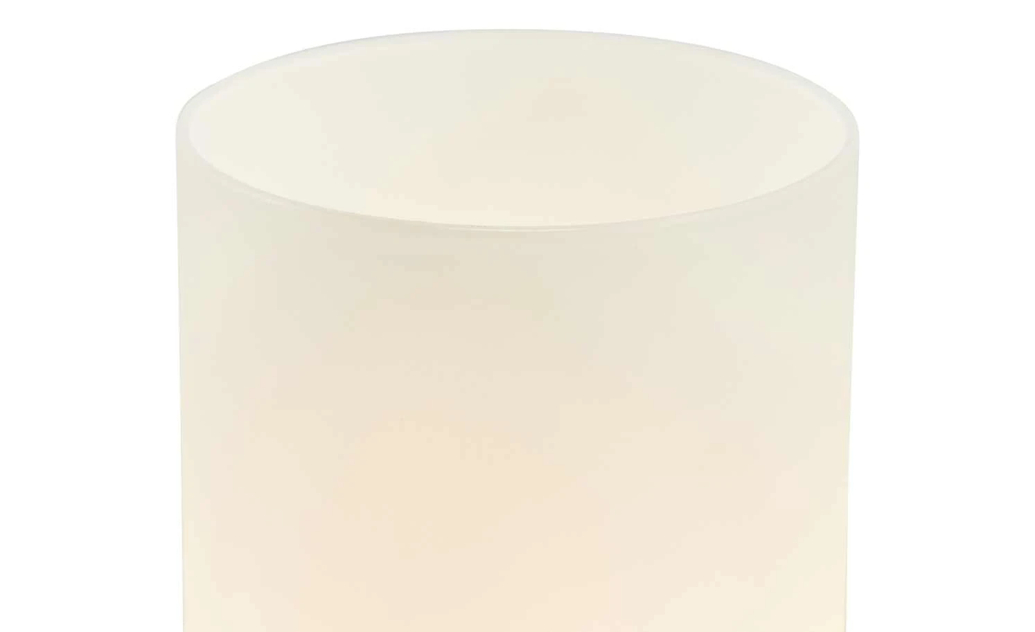 KHG Tischleuchte, 1-flammig, Zylinderform Glas weiß | Nickel 3 KHG Tischleuchte, 1-flammig, Zylinderform Glas weiß | Nickel – Bild 3