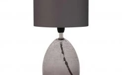 Tischleuchte, 1-flammig, Rauchglas und Stoff -Innenleuchten Verkaufsladen 11680741 6 202201121245