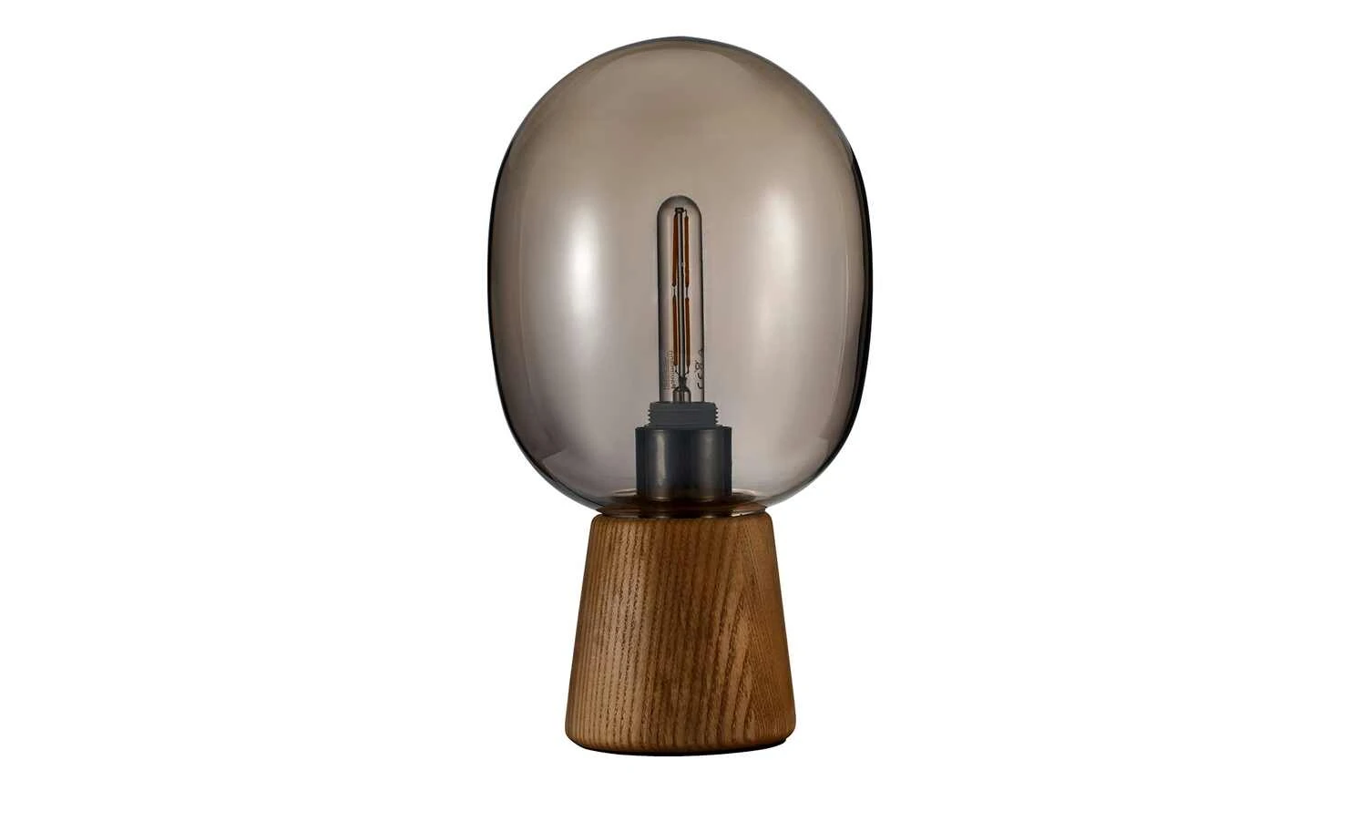 Tischleuchte, 1-flammig, Rauchglas 5 Tischleuchte, 1-flammig, Rauchglas – Bild 5