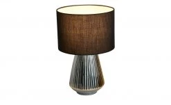 Keramik-Tischleuchte, 1-flammig, silber/schwarz 11 Keramik-Tischleuchte, 1-flammig, silber/schwarz -Innenleuchten Verkaufsladen 11684111 3 202201102232