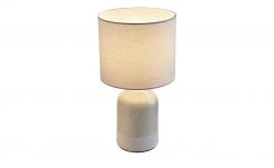 Keramik-Tischleuchte mit Leinen Schirm -Innenleuchten Verkaufsladen 11684112 6 202201131238