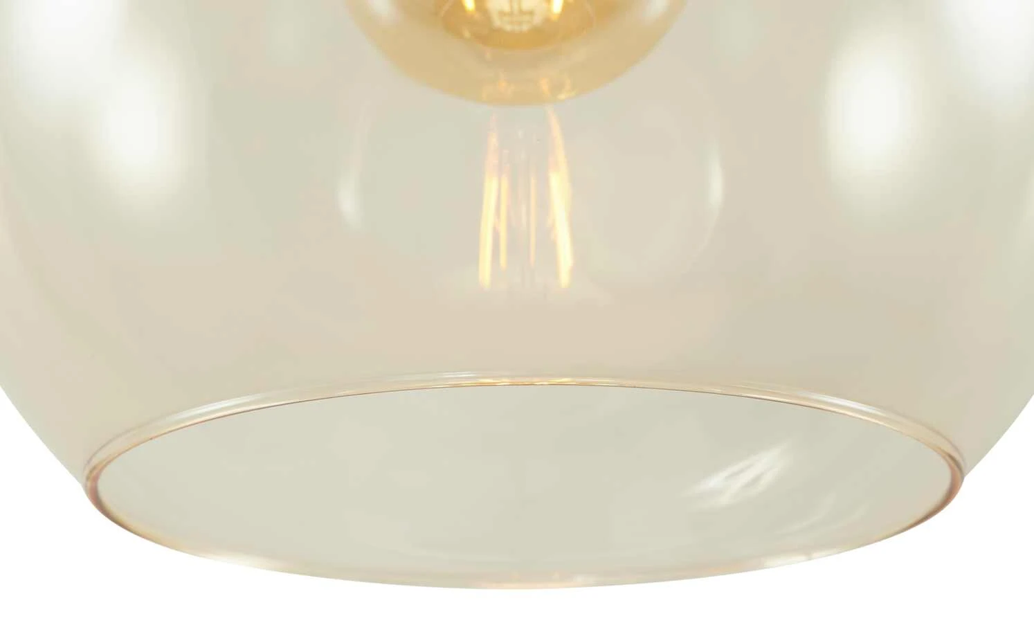 Pendelleuchte, 1-flammig, Glas bernsteinfarben 7 Pendelleuchte, 1-flammig, Glas bernsteinfarben – Bild 7