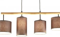 Pendelleuchte, 4-flammig, Stoffschirme grau -Innenleuchten Verkaufsladen 11684399 3 202002032237