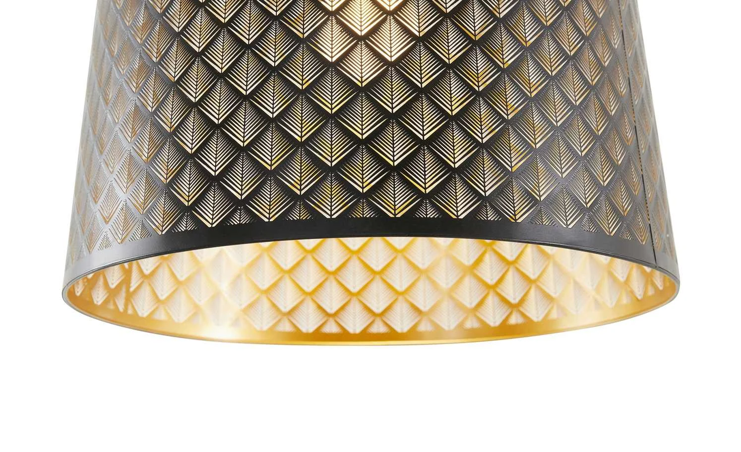 KHG Pendelleuchte, 1-flammig, schwarz/goldfarben 5 KHG Pendelleuchte, 1-flammig, schwarz/goldfarben – Bild 5