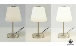 KHG LED-Tischleuchte, 1-flammig, Nickel-matt